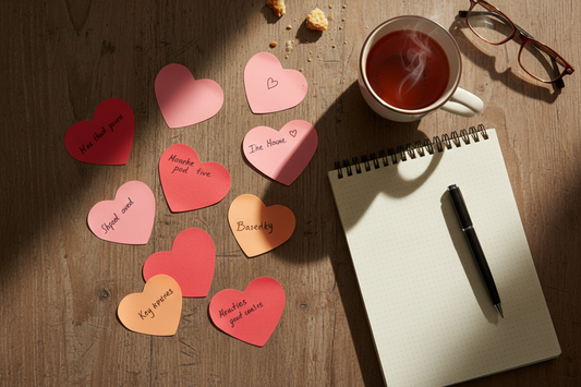 Heart Shape Sticky Notes