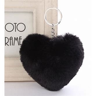 Plush Heart Pom-Pom