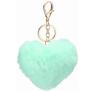 Plush Heart Pom-Pom