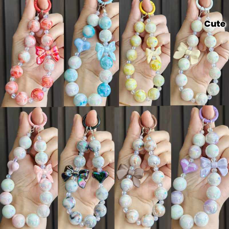 Glass Beads Bows and Hearts
