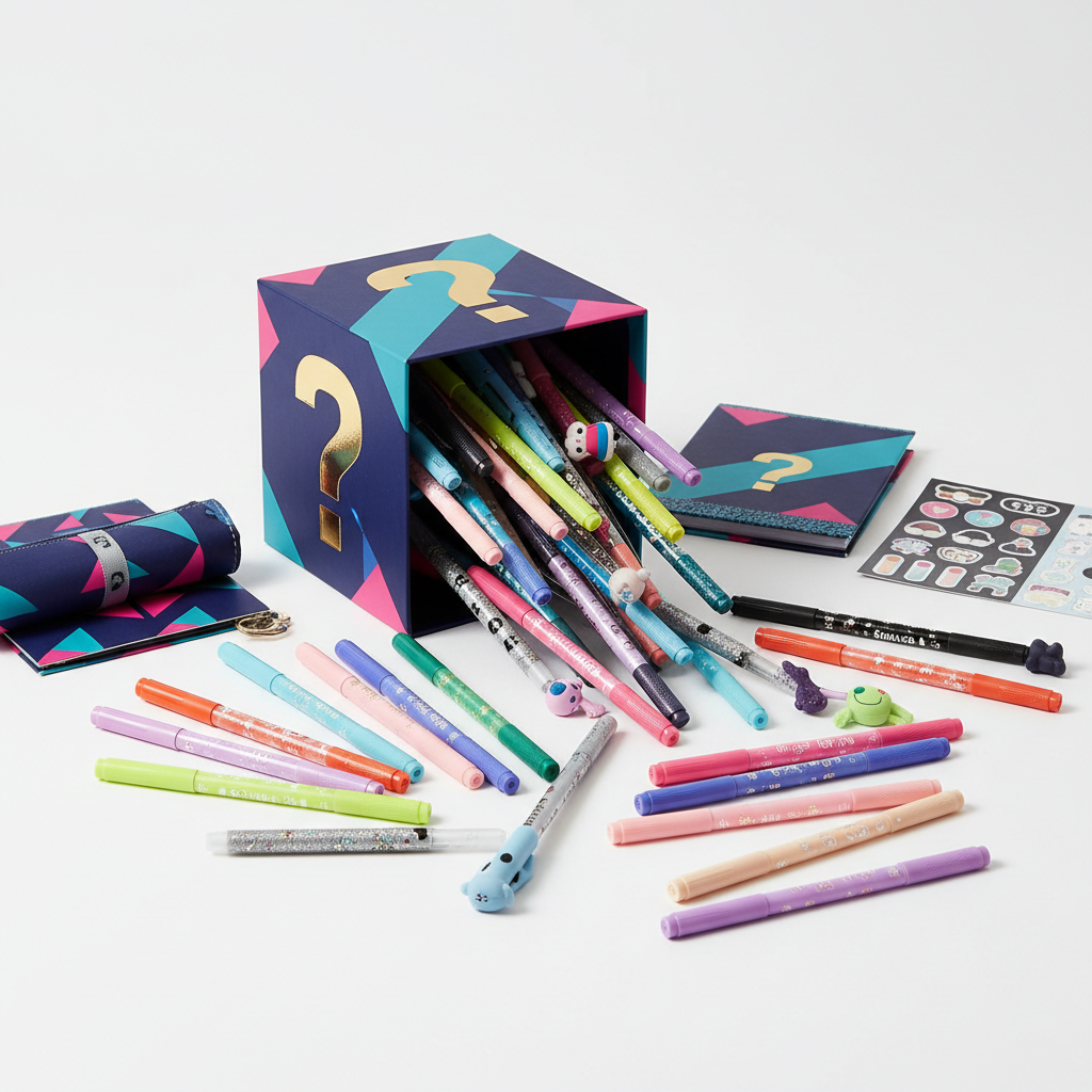 Mystery Pen Blind Bundle - surprise assorted pens in a gift box