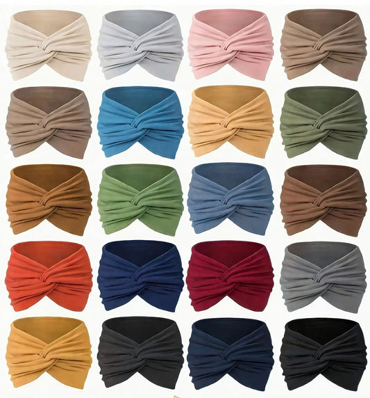 Wide Elastic Boho Headband for Sports & Everyday Wear