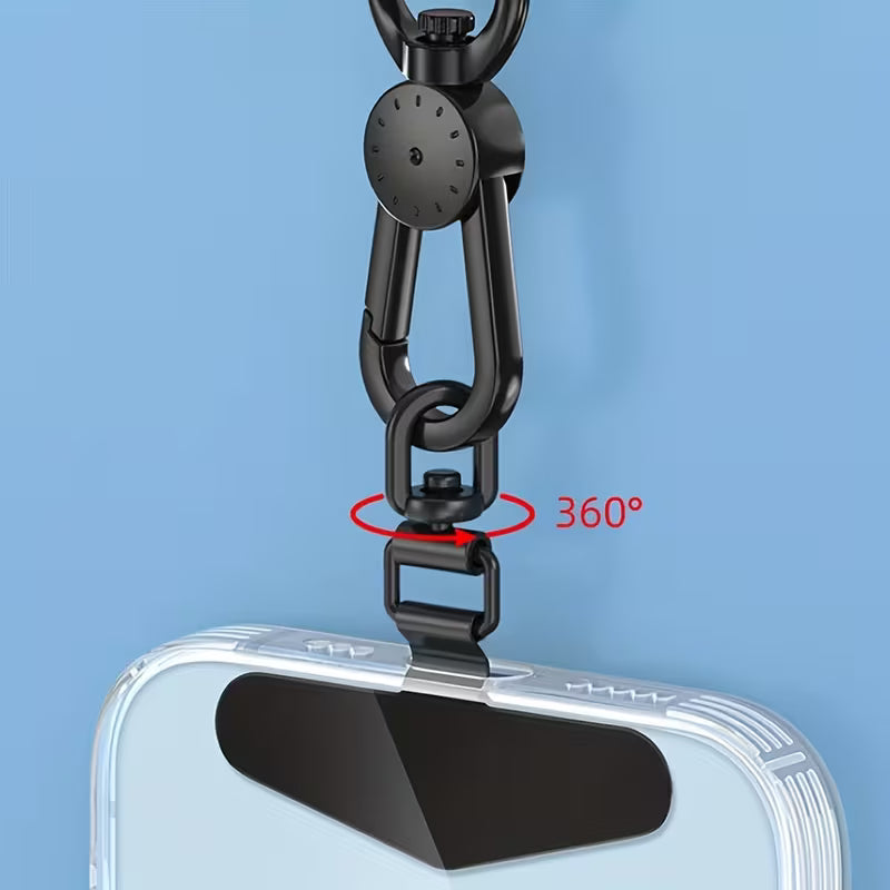 360 Degree stainless steel lanyard holder