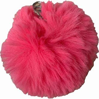 Jumbo Plush Faux Rabbit Pom-Pom