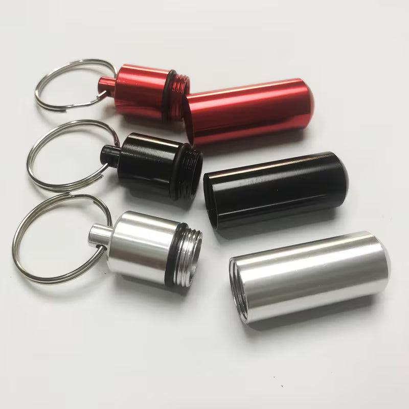 Portable Capsule style pill canister