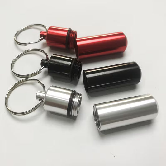 Portable Capsule style pill canister