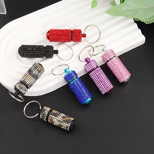 Portable Capsule style pill canister