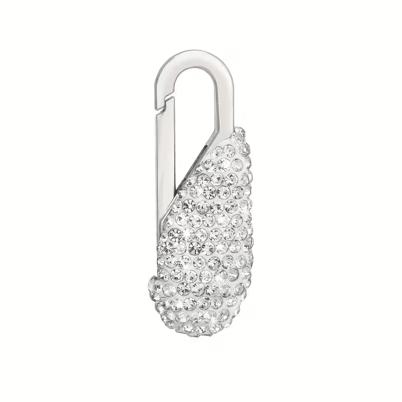 Rhinestone zipper pull