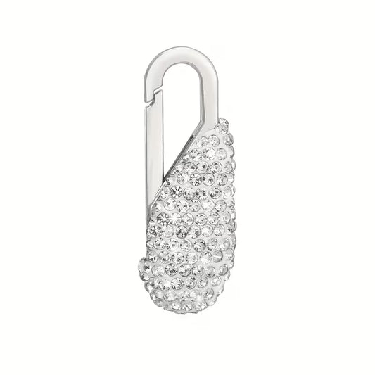 Rhinestone zipper pull