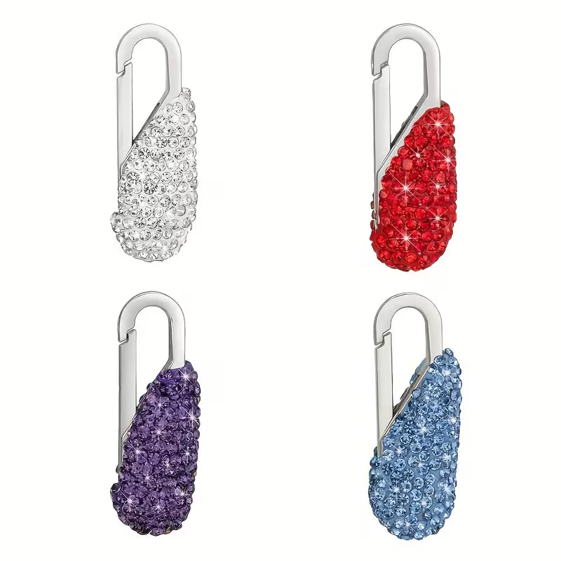 Rhinestone zipper pull