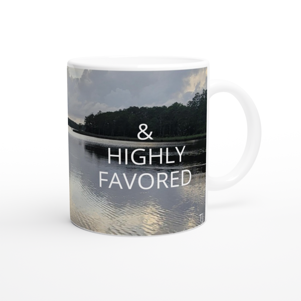 11 oz white ceramic mug – Modern Legend, LLC.